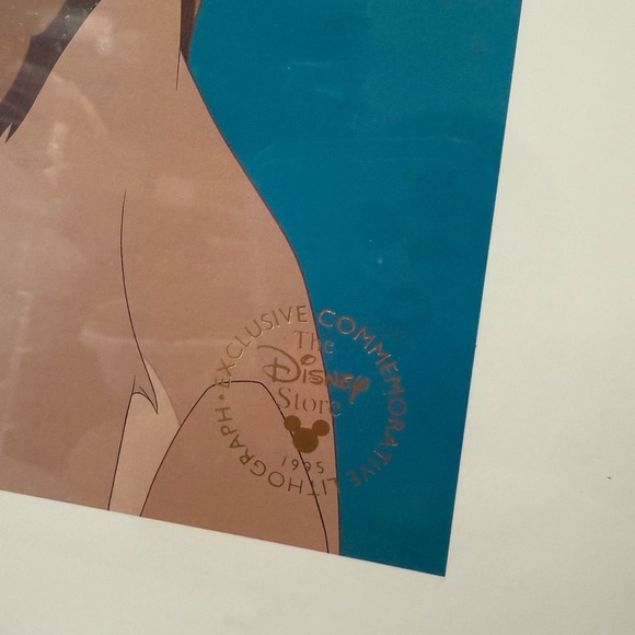 Vintage 1995 Disney Lithograph Art Print with Rafiki and Mufasa - Picture 3 of 5